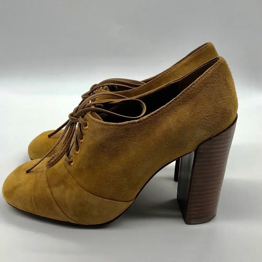 Tory Burch Stella Solid Oxford Leather Suede